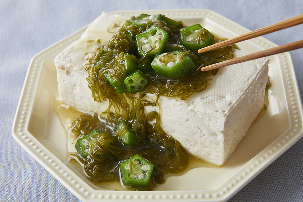 豆腐のねばねばのせの画像